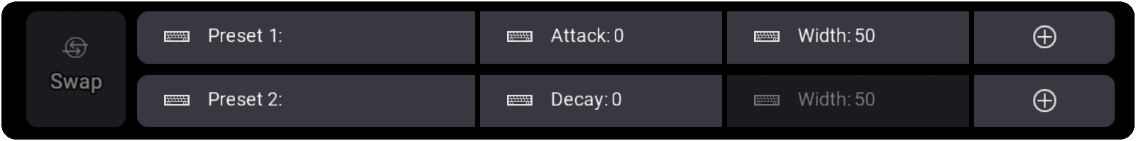 Preset Settings