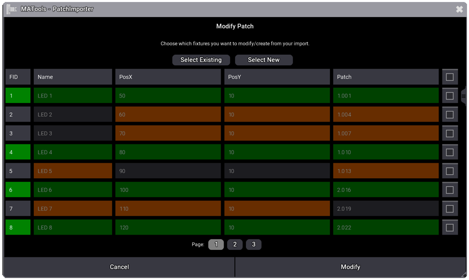 Import Dialog