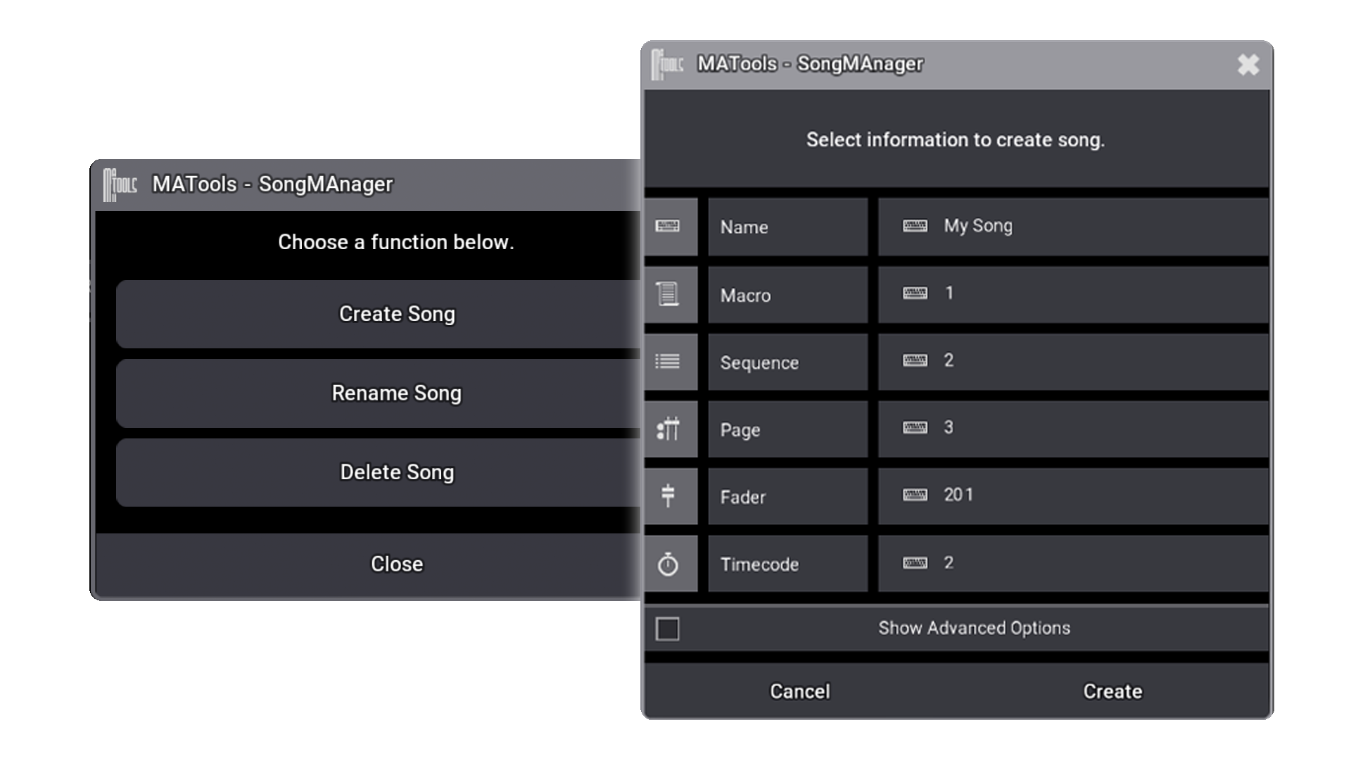 SongMAnager Plugin Interface