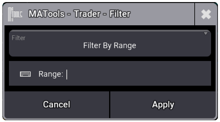Filter Range